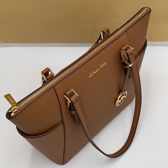 MICHAEL KORS Charlotte Large Leather Top-Zip Tote - Picture 6 of 16